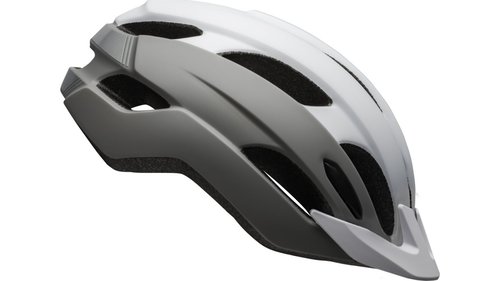 Bell Trace matte white/silver adult