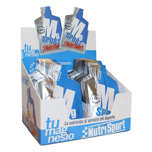 Nutrisport Mgsport 25ml 24 Units Neutral Flavour Liquid Magnesium Box Weiß,Blau