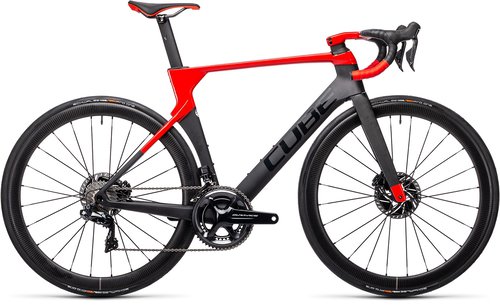 Cube Litening C:68X SL (2021) - 28 Zoll 22K Diamant - carbon n red