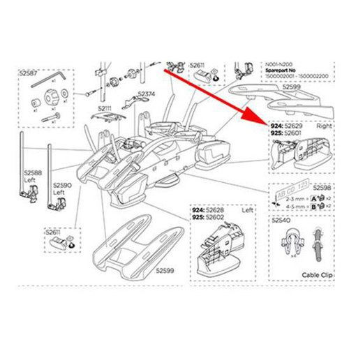 Thule Right Light Support 924 926 Velocom Schwarz