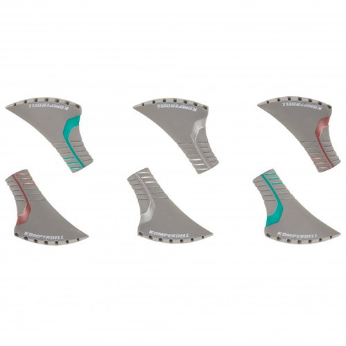 Komperdell Nordic Walking 2-Color Vulcanized Pads 3-Pack Gr One Size grau