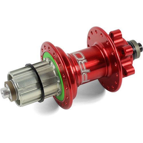 Hope Pro 4 MTB Hinterradnabe (Schnellspannachse) - Rot}  - 32h - 135mm x QR Axle