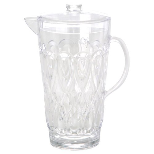 Rice Acrylic Jug with Swirly Embossed Detail Gr 2,5 l weiß