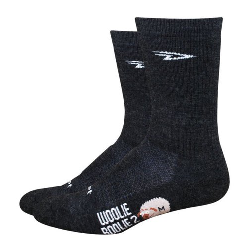 DeFeet Woolie Boolie 2 Radsocken (15 cm) - Charcoal