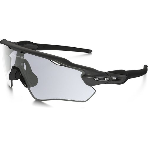 Oakley Radar EV Path Photochromatische Sonnenbrille - Stahl - Klare Schwarze Iridium Gläser}