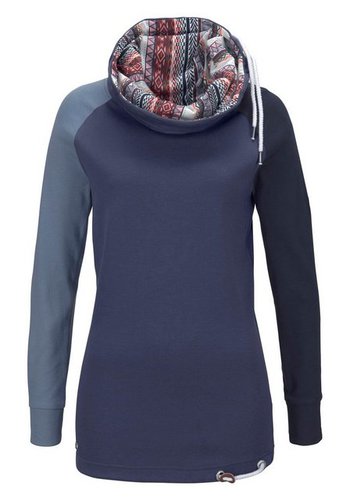 Kangaroos Longsweatshirt mit bedrucktem Schalkragen