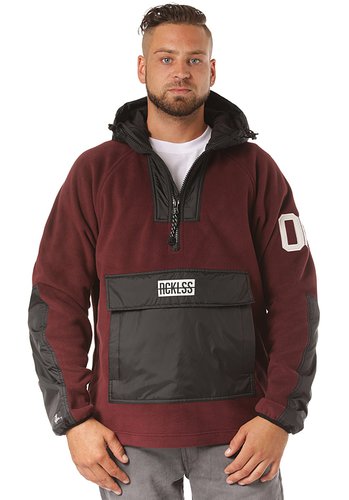 Young and Reckless Polar Fleece - Fleecepullover für Herren - Rot