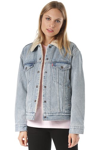 Levi's SKATE EX BF Sherpa Trucker - Jacke für Damen - Blau