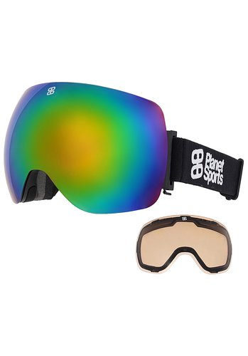 PLANET SPORTS Lux Rainbow Snowboardbrille - Schwarz