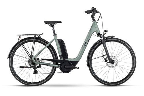 Raymon CityRay E 1.0 Wave Unisex Pedelec E-Bike City Fahrrad grünschwarz 2023 45 cm S  E-Citybikes