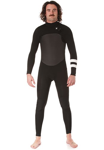 hurley Advantage Plus 3/2mm Chest Zip - Neoprenanzug für Herren - Schwarz