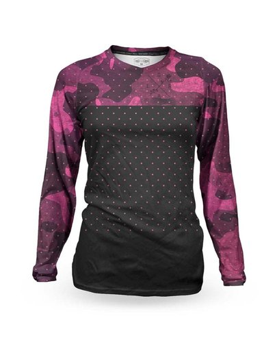 Loose Riders C/S Damen Longsleeve Trikot Tundra Wine L
