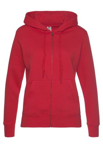 Fruit Of The Loom Kapuzensweatshirt Lady-Fit Premium hooded Sweat Jacket