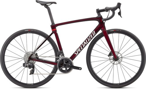 Specialized Roubaix Comp Gloss Red Tint Carbon Metallic White Silver 2022 56 cm