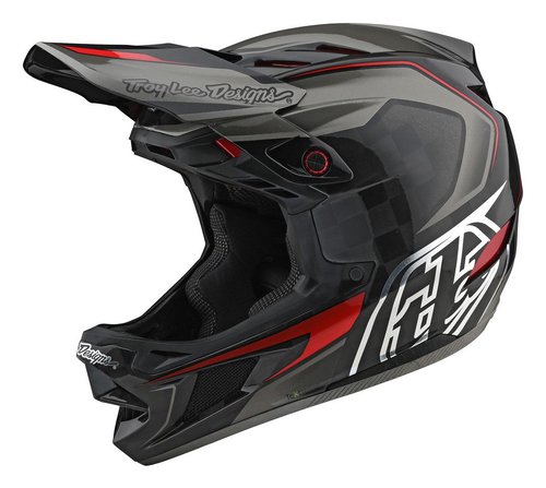 Troy Lee Designs D4 Composite Helm Grau – Leichter MTB Helm Mit MIPS, 1050g