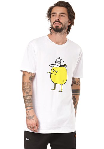 cleptomanicx Zitrone - T-Shirt für Herren - Weiß