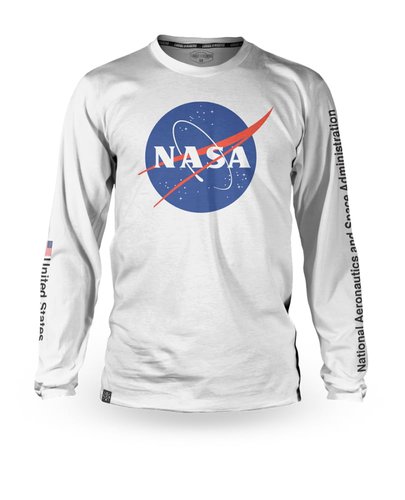 Loose Riders NASA C/S Jersey Long Sleeve Emblem White M