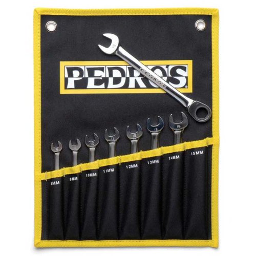 Pedro´s Ratch Combo Wrench Set Tool Silber
