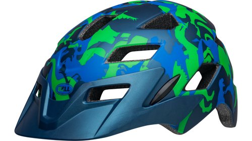 Bell SIDETRACK Youth matte blue camosaurus