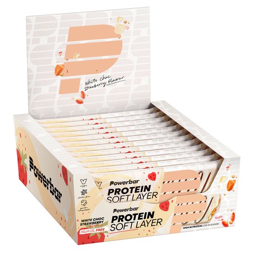 Powerbar PowerBar PROTEIN SOFT LAYER 12x 40g Strawberry White Chocolate