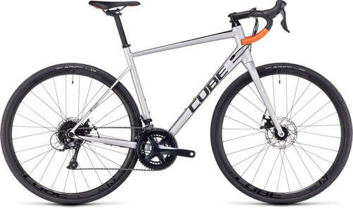 Cube Attain Pro silver´n´orange 2023 47 cm