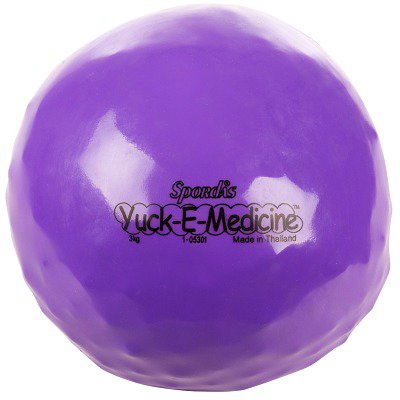 Spordas Medizinball "Yuck-E-Medicine", 3 kg, ø 20 cm, Violett