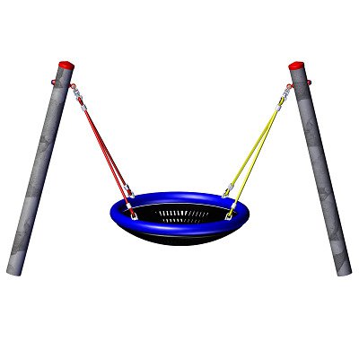 Huck Seiltechnik Einzelschaukel "Mini-M", Mit Mini-Vogelnest