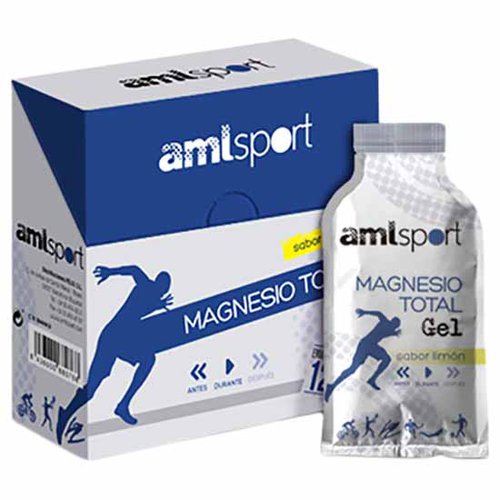 Amlsport Total Magnesium Schachtel Mit Energiegelen Zitrone 20ml 12 Einheiten