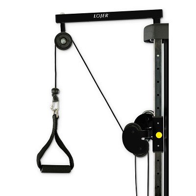 Lojer Galgen für Seilzugapparate, Für "Speed Pulley Mobile", Schwarz