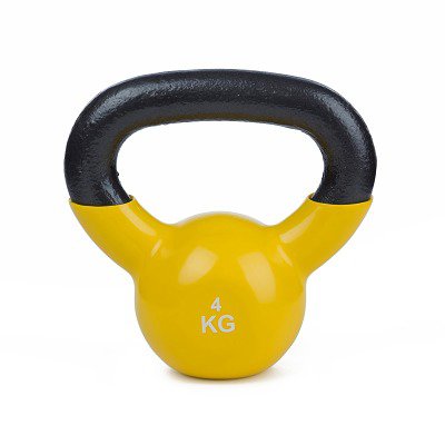 Sport-thieme Kettlebell "Vinyl", 4 kg, Gelb