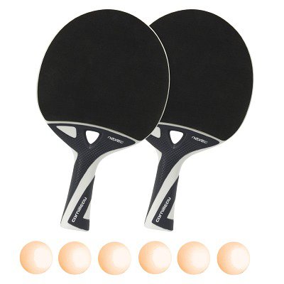 Cornilleau Tischtennisschläger-Set "Nexeo X70", Bälle Orange