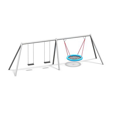 Playparc Schaukelanlage mit Vogelnest "Metall", Aufhängehöhe 200 cm