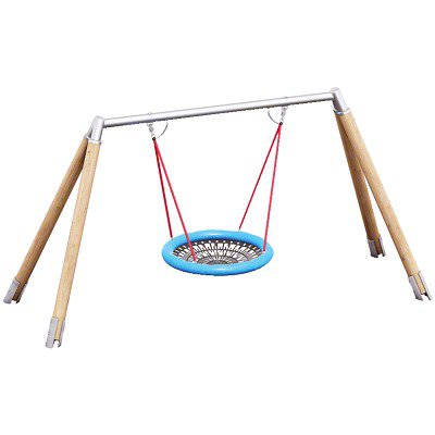 Playparc Vogelnestschaukel "Holz/Metall", Aufhängehöhe 200 cm