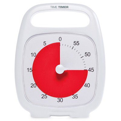 Time Timer Zeitdauer-Uhr "Plus", 60 Min., Weiß
