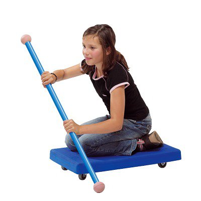 Sport-thieme Rollbrett-Set mit Paddel und Polster, Polster Rot