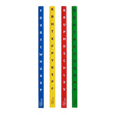 Artzt Neuro Trainingstool "Vision Stick Set",  Blau, Gelb, Rot, Grün