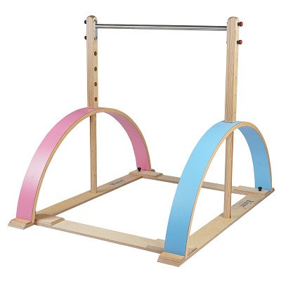 Kirec Kinder-Turnreck "Kirec", Holz-Grün (HG1020), Ohne Fallschutzmatten