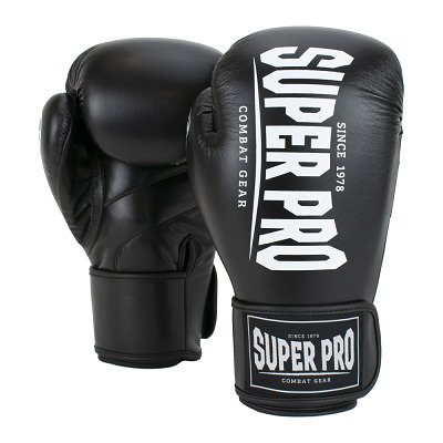 Super Pro Boxhandschuhe "Champ", 10 oz., Schwarz-Weiß