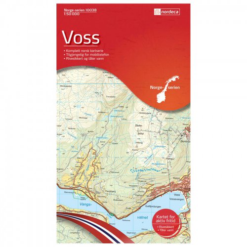 Nordeca Wander-Outdoorkarte: Voss 1/50