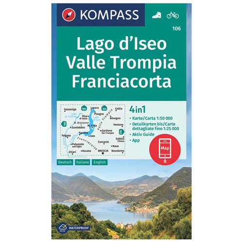 Kompass Lago D'Iseo, Valle Trompia, Franciacorta