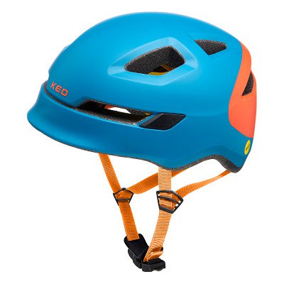 KED Fahrradhelm "Pop Petrol Orange", Größe M