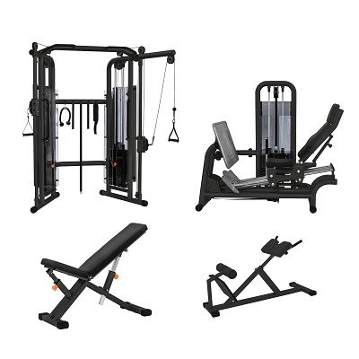 Sport-thieme Fitnessgeräte-Set "KGG MED", Schwarz