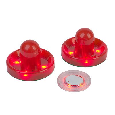 Carromco Airhockey Zubehör-Set "LED", Rot