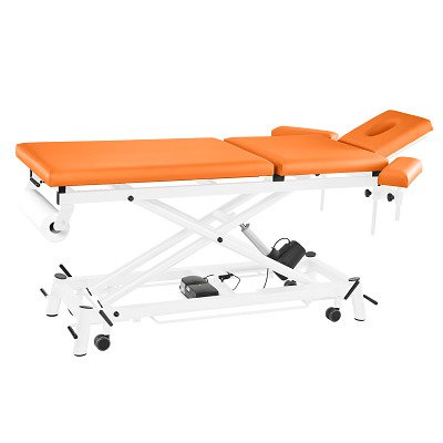 Pader Medi Tech Elektrische Therapieliege "Ecofresh 3.0", 80 cm, 3-teilig, Apricot, Weiß