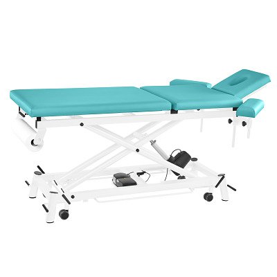 Pader Medi Tech Elektrische Therapieliege "Ecofresh 3.0", 80 cm, 3-teilig, Agave, Weiß