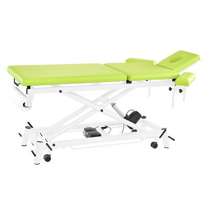 Pader Medi Tech Elektrische Therapieliege "Ecofresh 3.0", 80 cm, 3-teilig, Lindgrün, Weiß