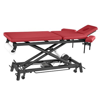 Pader Medi Tech Elektrische Therapieliege "Ecofresh 3.0", 80 cm, 3-teilig, Bordeaux, Anthrazit