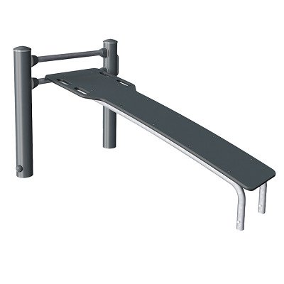 Kompan Outdoor-Fitnessgerät "Sit-Up Bank" mit Neigung