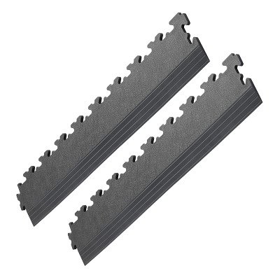 Ecotile Rand-/Eckstück für Sportboden "X500", Randstück, Graphit, 7 mm