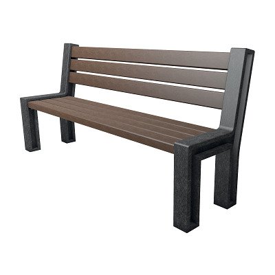 Hahn Kunststoffe Sitzbank "Park", Mit Lehne